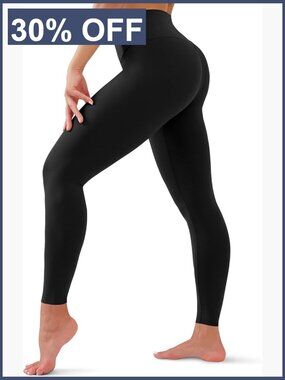 High Waisted Tummy Control Leggings, Full Length Yoga Pants, Plus Size